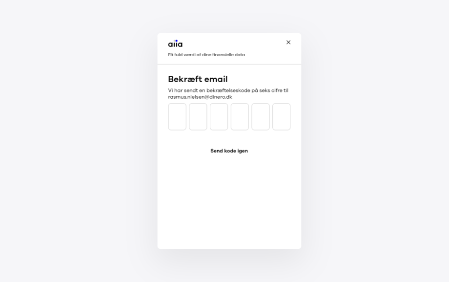 Dinero Bekræft Email
