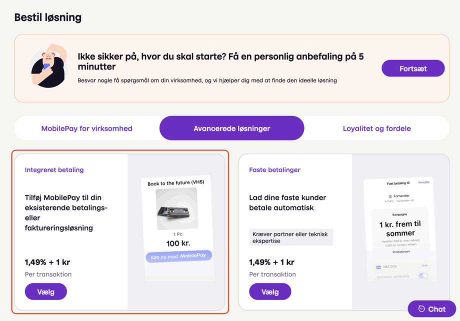 Avancerede løsninger