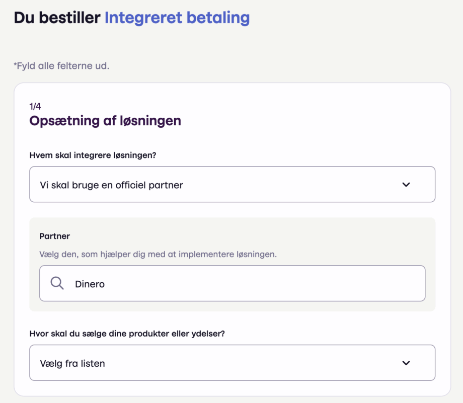 Opsætning