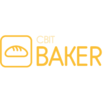 Cbitbaker logo i gul