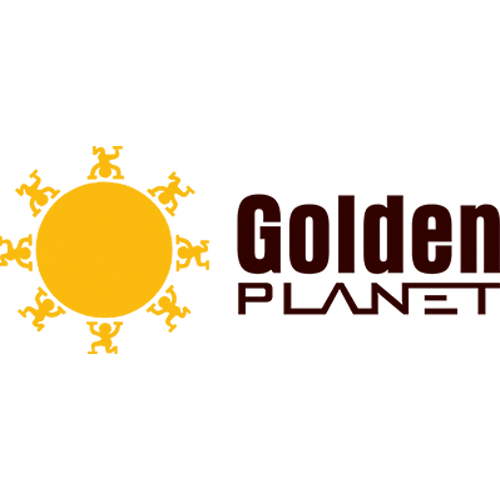 Golden Planet logo gul