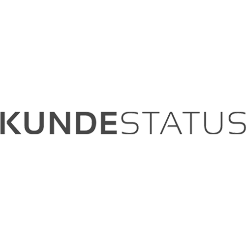 Kundestatus logo grå