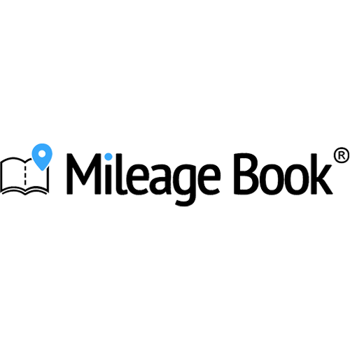 Mileage Book logo med pin
