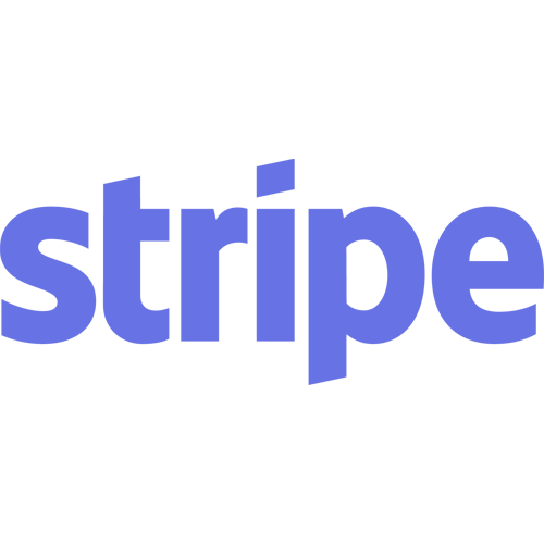 Stripe logo i blå