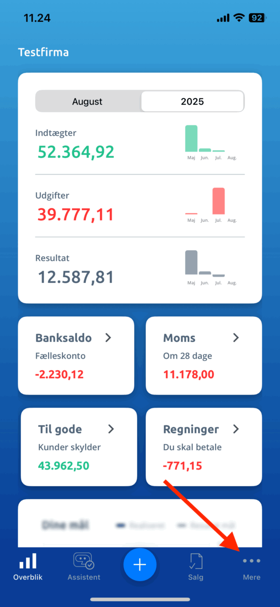 Overblik via mobilapp