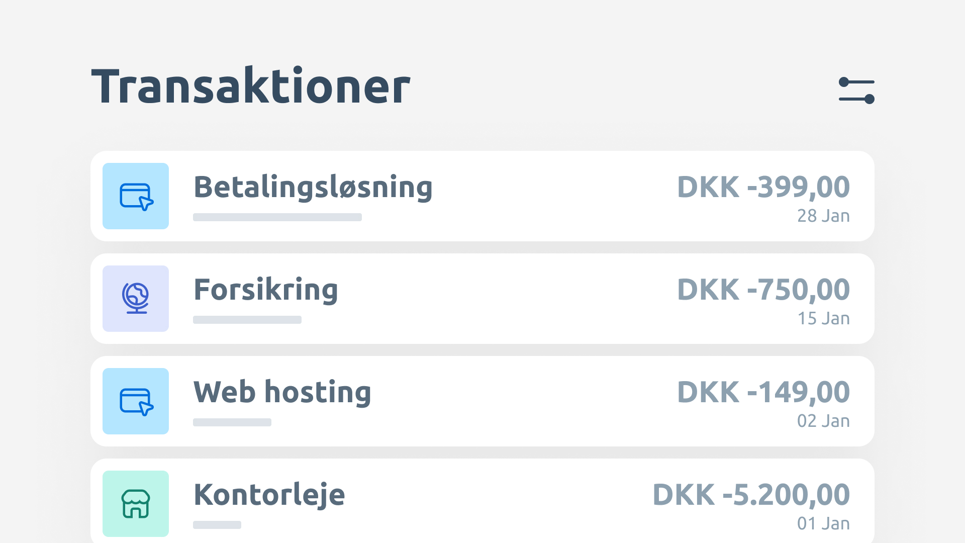 Transaktioner