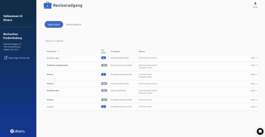 Overblik som administrator
