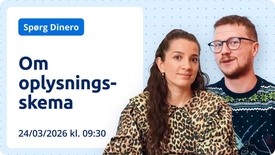 GRAFIK: Spørg Dinero - Om Oplysningsskema